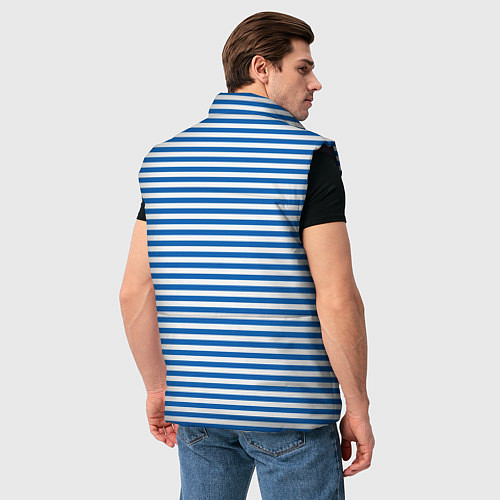 Мужской жилет Тельняшка десантника с полосами / 3D-Черный – фото 4