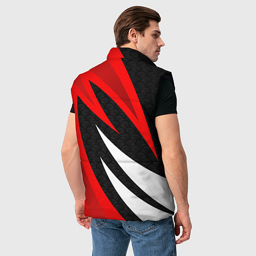 Мужской жилет Россия - красный спорт / 3D-Черный – фото 4