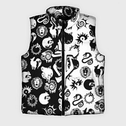 Мужской жилет Doom anime black pattern, цвет: 3D-черный