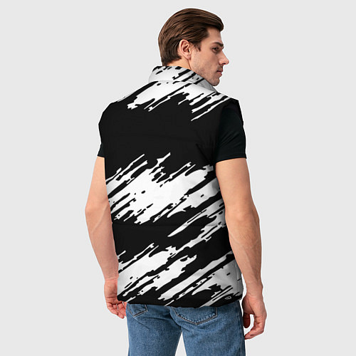 Мужской жилет Doom краски полосы / 3D-Черный – фото 4