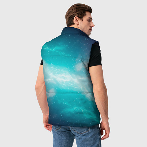 Мужской жилет Галактическое сияние небес / 3D-Черный – фото 4