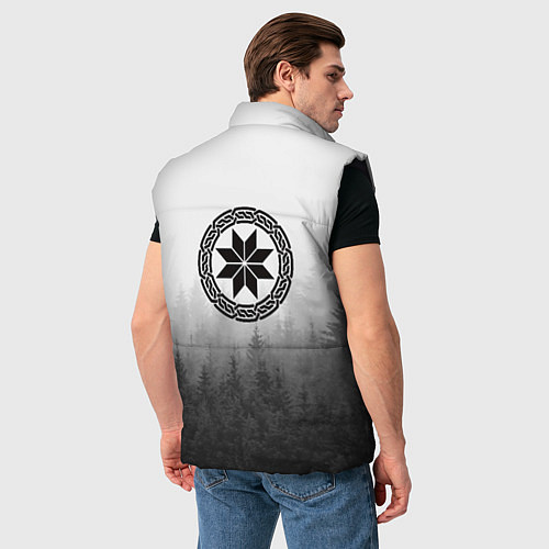 Мужской жилет Лес - это мой храм / 3D-Черный – фото 4