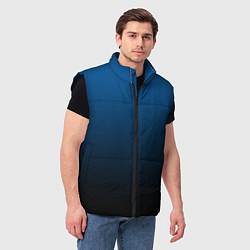 Мужской жилет Лазурит тёмно-синий, цвет: 3D-черный — фото 2