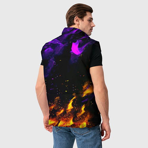 Мужской жилет Doom огненный стиль / 3D-Черный – фото 4