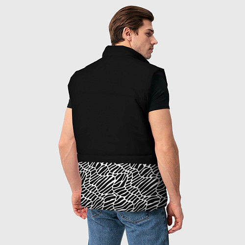 Мужской жилет Doom геометрия линии / 3D-Черный – фото 4
