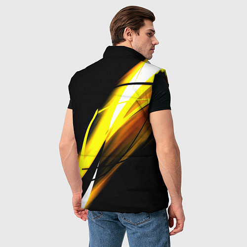 Мужской жилет Doom геометрия из полос / 3D-Черный – фото 4
