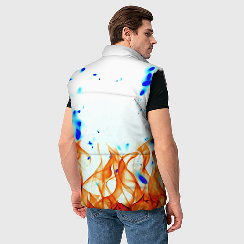 Мужской жилет Dayz огненное пламя / 3D-Черный – фото 4
