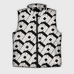 Мужской жилет Три буквы: чёрные, цвет: 3D-черный