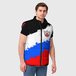 Мужской жилет Федерация бокса России - триколор, цвет: 3D-красный — фото 2