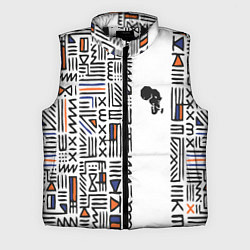 Мужской жилет Африканский узор, цвет: 3D-черный
