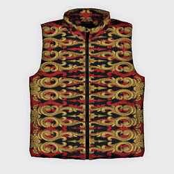 Мужской жилет Царская вышивка, цвет: 3D-черный