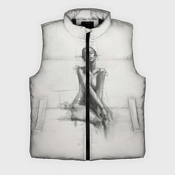 Мужской жилет Скетч красивой девушки