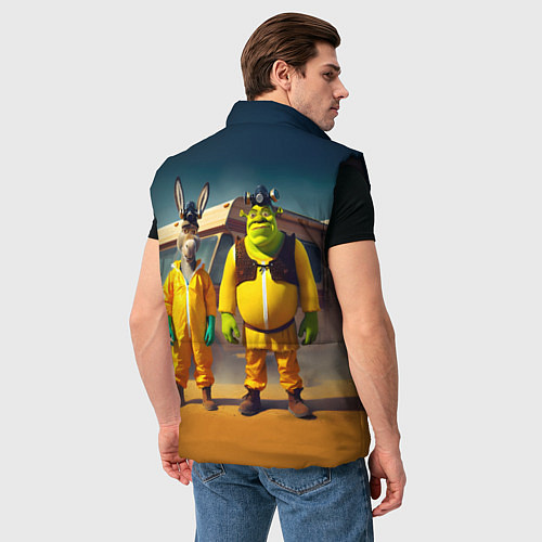 Мужской жилет Шрек и Данки пустились во все тяжкие / 3D-Черный – фото 4