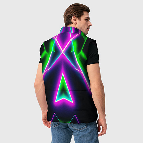 Мужской жилет Multicolored colorful color / 3D-Черный – фото 4