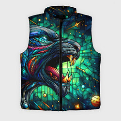 Мужской жилет Космический оборотень - витраж