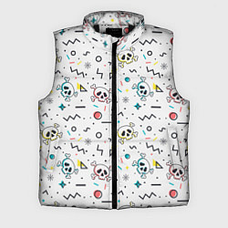 Мужской жилет Паттерн с черепами и геометрическими фигурами на Х