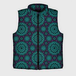 Мужской жилет Мозаика на фиолетовом, цвет: 3D-черный