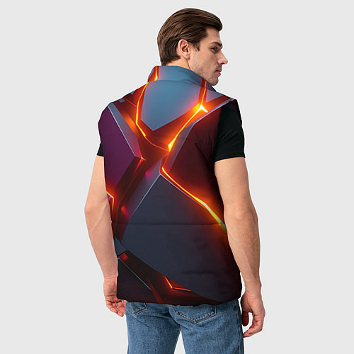Мужской жилет Cosmic neon / 3D-Черный – фото 4