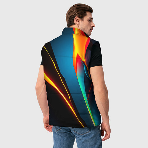 Мужской жилет Multicoloured neon / 3D-Черный – фото 4