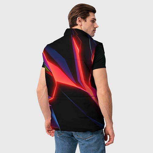Мужской жилет Neon red / 3D-Черный – фото 4