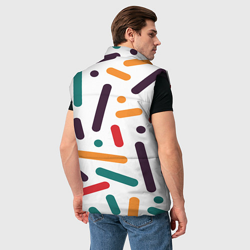 Мужской жилет Oval oil / 3D-Черный – фото 4