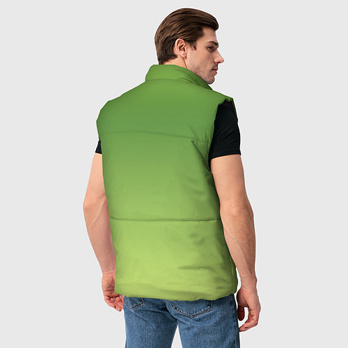 Мужской жилет Color green yellow / 3D-Черный – фото 4