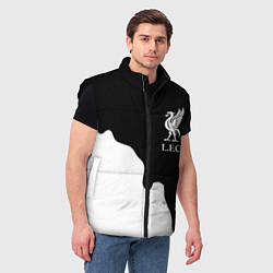 Мужской жилет Ливерпуль краски разводы, цвет: 3D-черный — фото 2