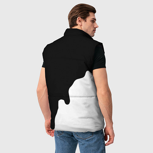 Мужской жилет Ливерпуль краски разводы / 3D-Черный – фото 4