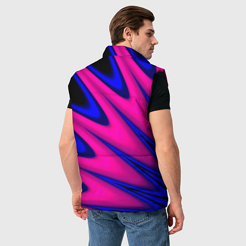 Мужской жилет Multicolored color neon / 3D-Черный – фото 4