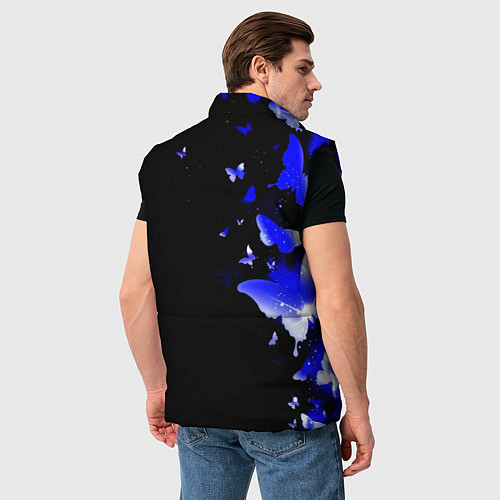 Мужской жилет Наполи бабочки текстура / 3D-Черный – фото 4