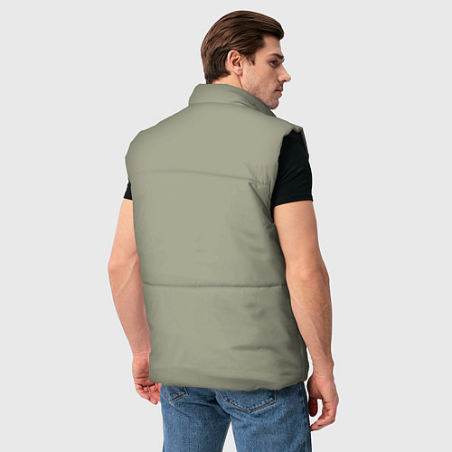 Мужской жилет Подозрительно лежачий кот / 3D-Черный – фото 4