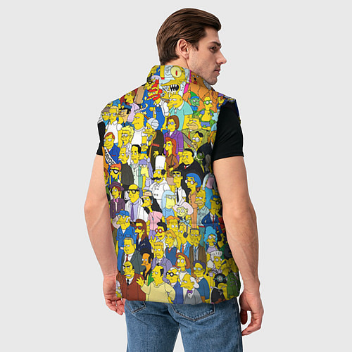 Мужской жилет Simpsons Stories / 3D-Черный – фото 4