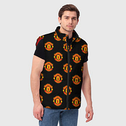 Мужской жилет Manchester United Pattern, цвет: 3D-красный — фото 2