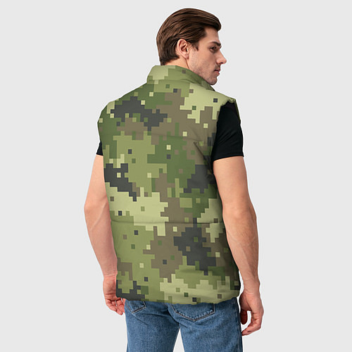 Мужской жилет Хаки / 3D-Черный – фото 4