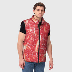Мужской жилет Мясо, цвет: 3D-черный — фото 2
