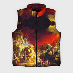 Мужской жилет Брюллов Последний день Помпеи, цвет: 3D-красный