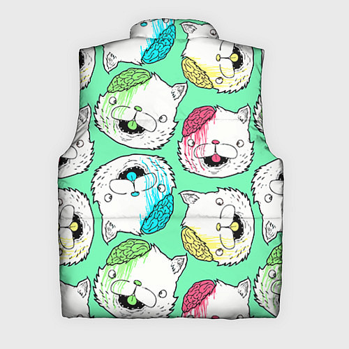 Мужской жилет Drop Dead: Kitty Heads / 3D-Светло-серый – фото 2