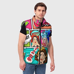 Мужской жилет POP ART, цвет: 3D-светло-серый — фото 2