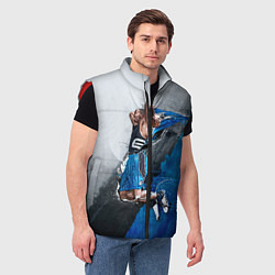 Мужской жилет Баскетбол бросок, цвет: 3D-красный — фото 2