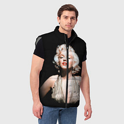 Мужской жилет Мерлин Монро 2, цвет: 3D-светло-серый — фото 2