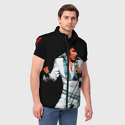 Мужской жилет Элвис поет, цвет: 3D-красный — фото 2