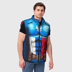 Мужской жилет Капитан Россия, цвет: 3D-красный — фото 2