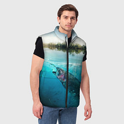 Мужской жилет Рыбалка на спиннинг, цвет: 3D-черный — фото 2