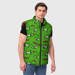 Мужской жилет Sad frogs, цвет: 3D-красный — фото 2
