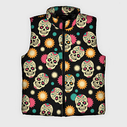 Мужской жилет День мертвецов - черепа