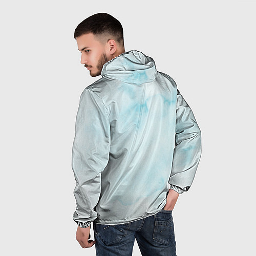 Мужская ветровка Расписная голова льва / 3D-Черный – фото 4