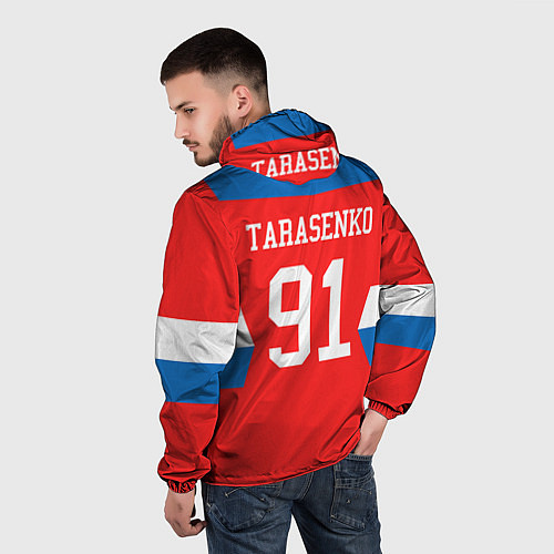 Мужская ветровка Сборная РФ: #91 TARASENKO / 3D-Белый – фото 4