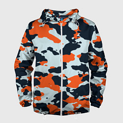 Ветровка с капюшоном мужская CS:GO Asiimov Camouflage, цвет: 3D-белый