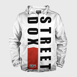 Ветровка с капюшоном мужская STREET DOX Logo, цвет: 3D-белый