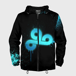 Ветровка с капюшоном мужская Cloud 9: Black collection, цвет: 3D-черный